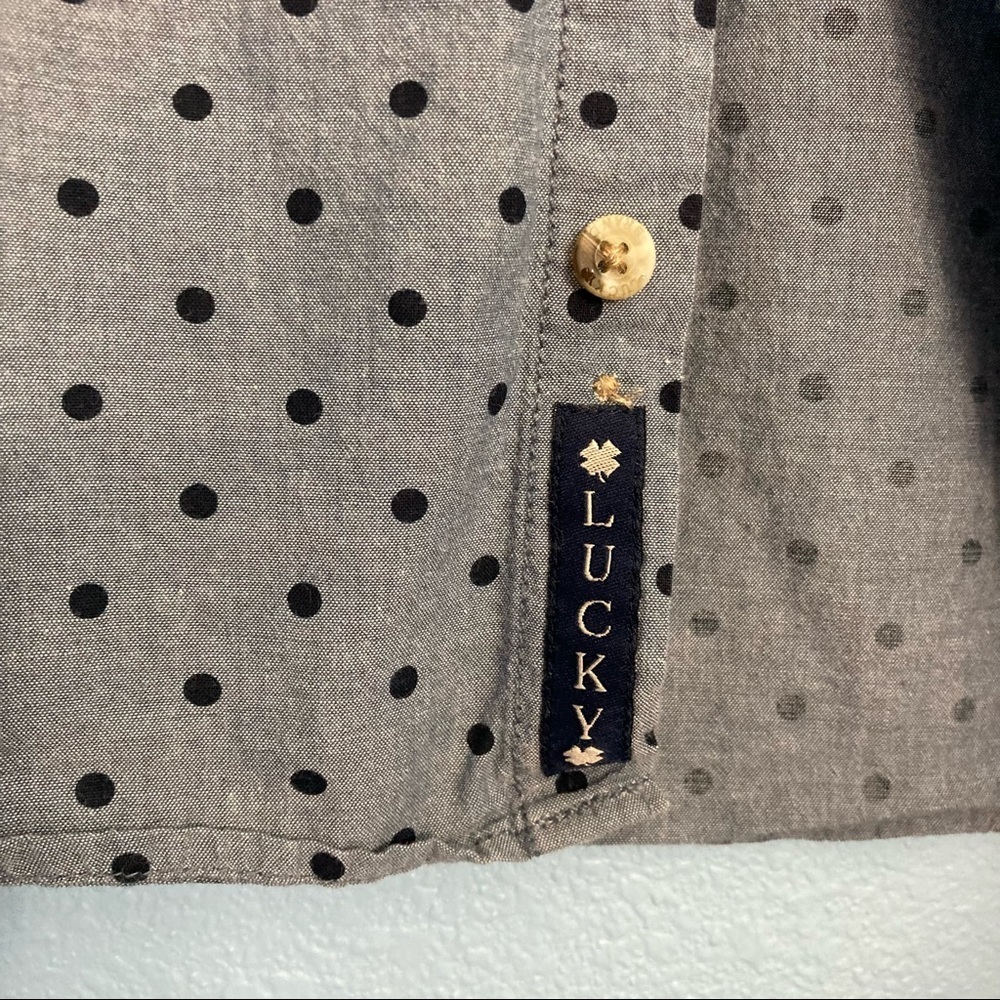 Lucky Brand Button Down Tee - Kids SM - Demin Blue - Picture 8 of 8